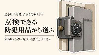 勝手口の防犯はどこまで必要？出入りが少ない家の補助錠・センサーライトの選び方