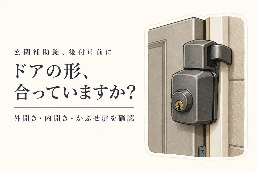 玄関補助錠の後付けおすすめ5選｜外開き・内開き・かぶせ扉で選び方を比較