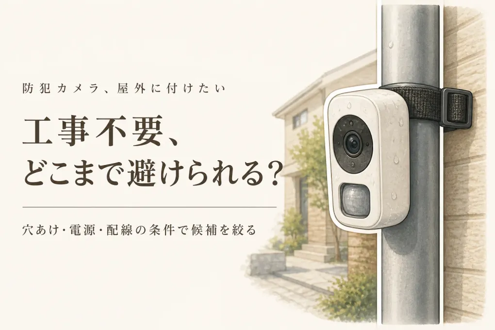 防犯カメラ 屋外 工事不要おすすめ｜レビュー数順で取付・夜間撮影・録画を比較